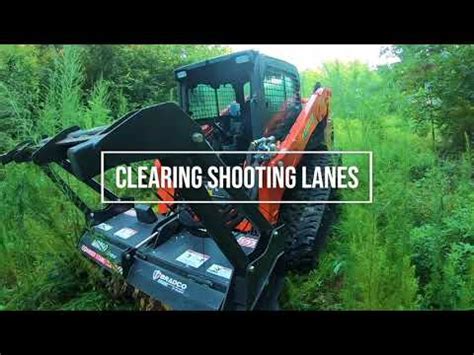 clearing shooting lanes with a skid steer|Clearing Shooting Lanes With a Kubota Skid Steer .